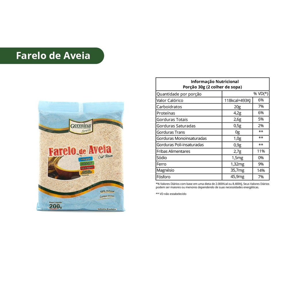 Farelo De Aveia Integral 200G