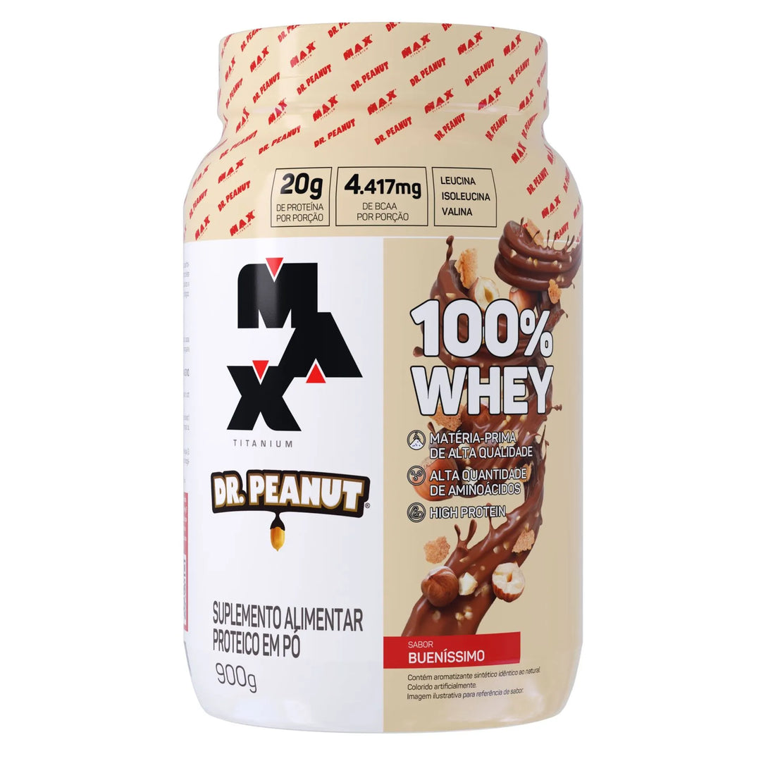 Whey 100% Buenissimo 900g Dr.Peanut Collab Max Titanium