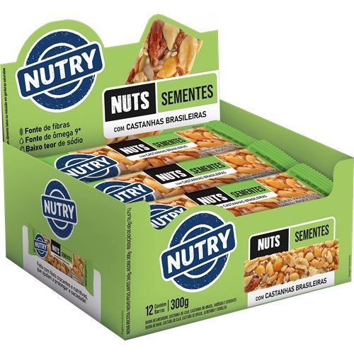 Barra Nuts Mix Classic 12x25g sabor Sementes | Kobber