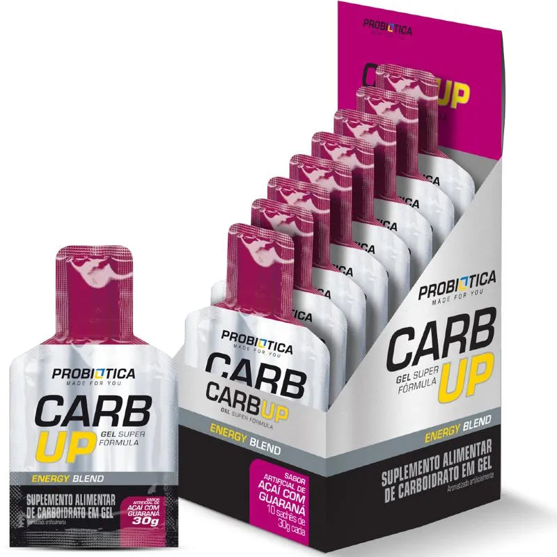 Carb Up Energy Gel Açaí C/Guaraná 10 unidades 30g Probiótica