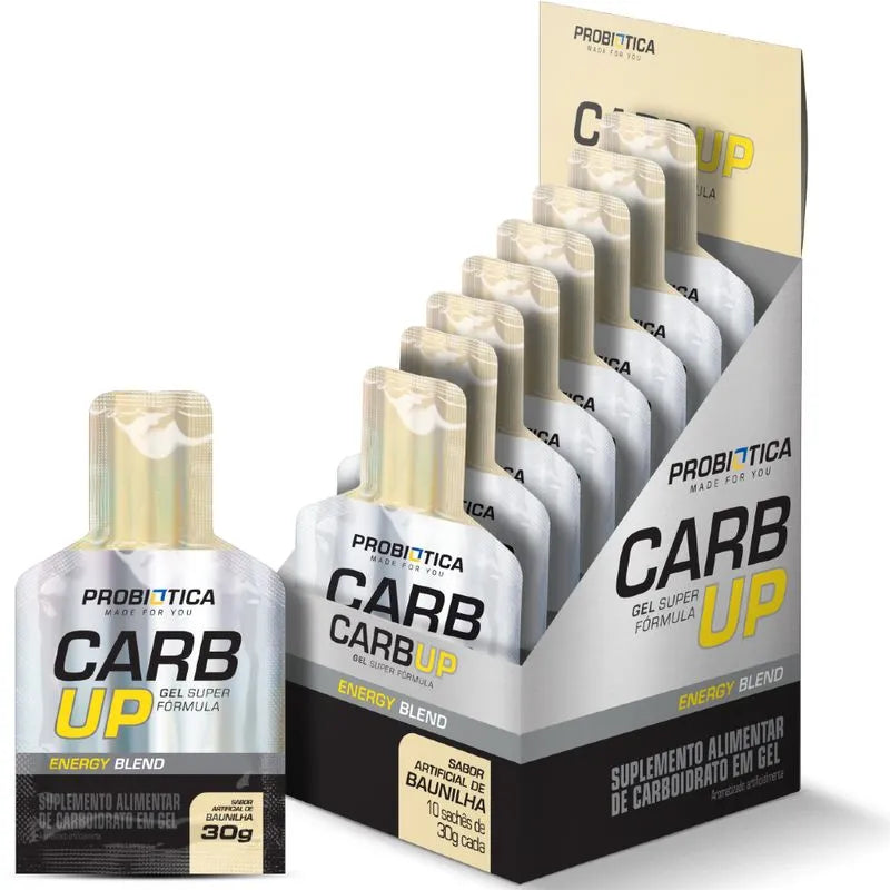 Carb Up Energy Gel Baunilha 10 unidades 30g Probiótica