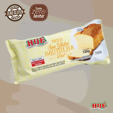 Bolo De Baunilha Diet S/Glúten 120G Hué