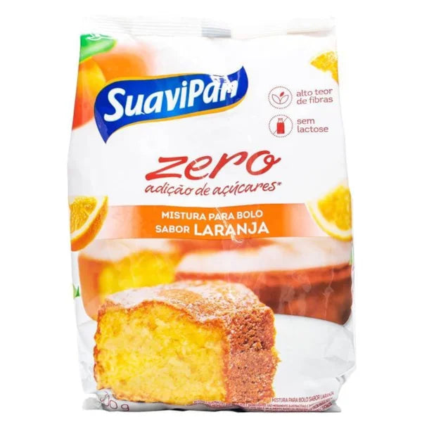 Mistura para Bolo Zero Açúcar e Zero Lactose 300g sabor Laranja | Suavipan