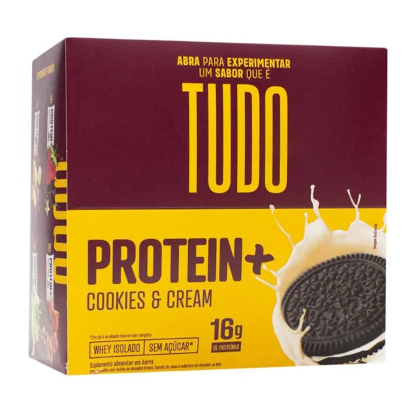 Barra Tudo Protein 9x50g Cookies & Cream | Banana Brasil