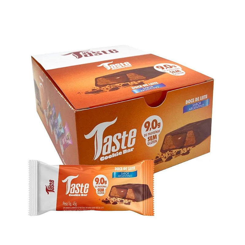 Cookies bar proteína sem glúten 12x45g sabor doce de leite | mrs taste