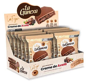 Recheado Pasta de Amendoim Avelã Zero Açúcar/Glúten 12x50g | La Ganexa