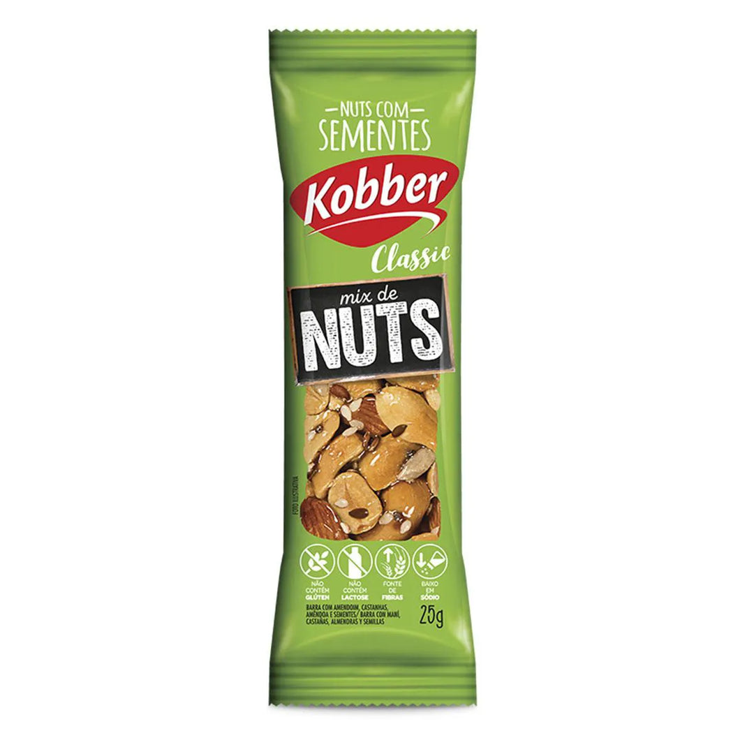 Barra Nuts Mix Classic 12x25g sabor Sementes | Kobber