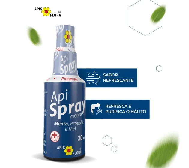 Apispray Própolis, Mel e Menta 30ml Apis Flora