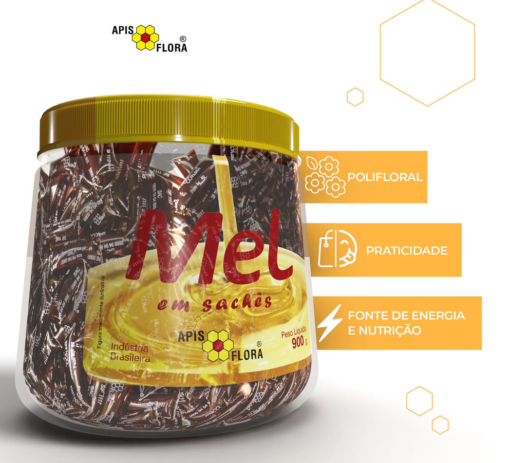 Mel de Abelhas Sachê 900g Apis Flora