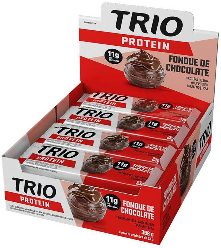 TRIO PROTEIN 12X33G FONDUE DE CHOC.