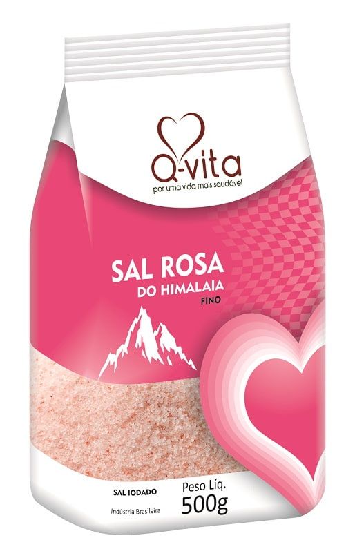 Sal Rosa Do Himalaia 500g Q-Vita