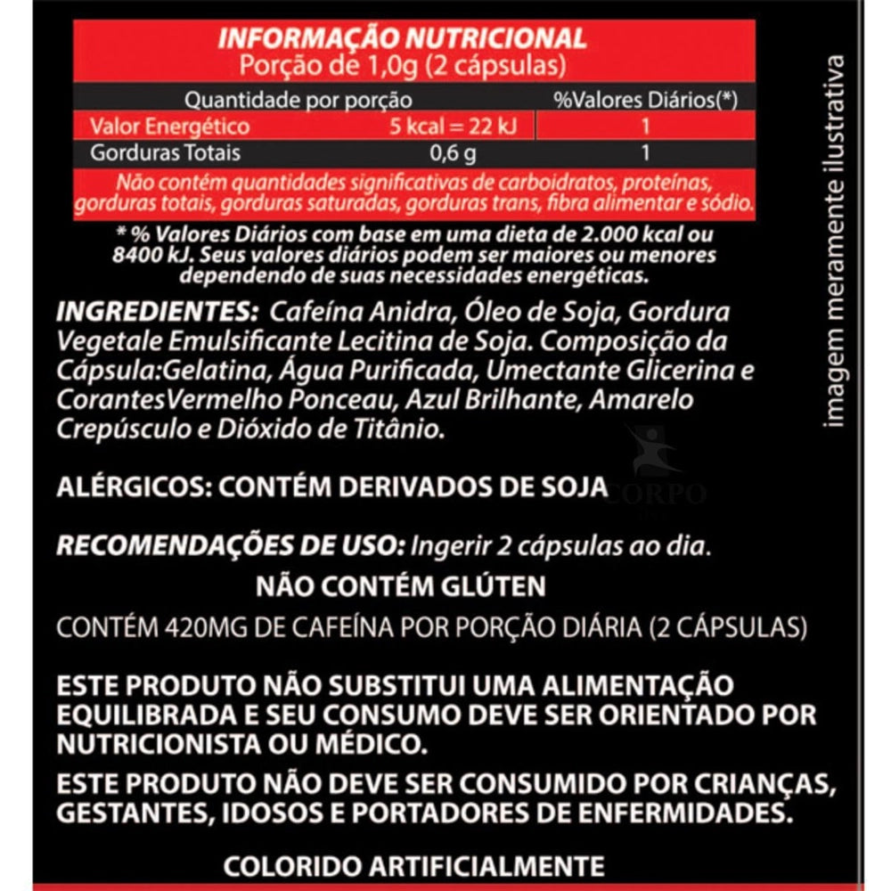 Cafeína 200mg 60 Cápsulas | Maltta