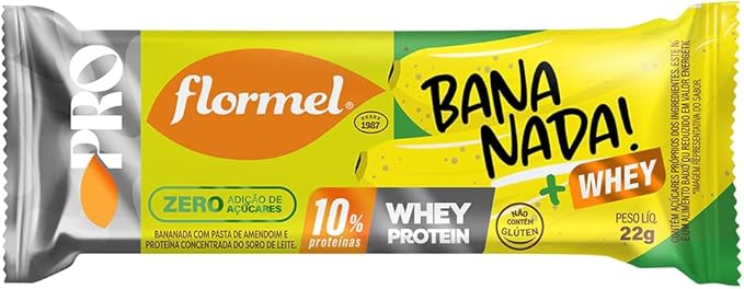Bananada com Proteina FLORMEL- Caixa com 20 Unidades