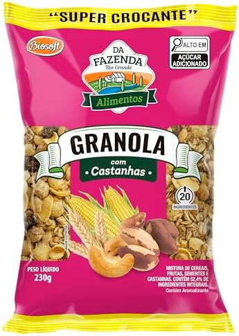 GRANOLA CROCANTE 230G C/CASTANHAS