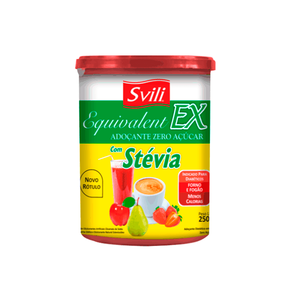 Adoçante Zero Forno e Fogão c/ Stevia 250g Svili