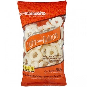 Biscoito Polvilho Quinoa S/Glúten S/Lactose 50g Bombiscoito