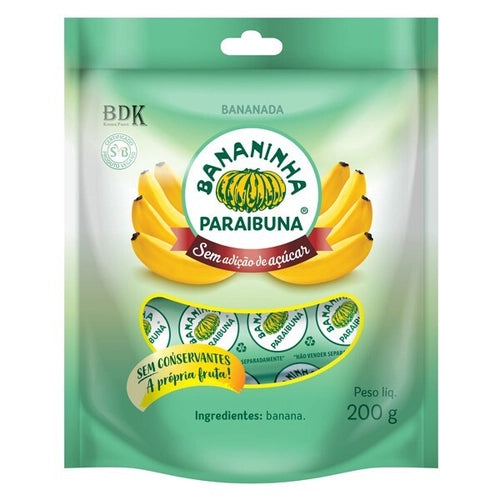 Bananinha Sem Açúcar 200g - Bananinha Paraibuna