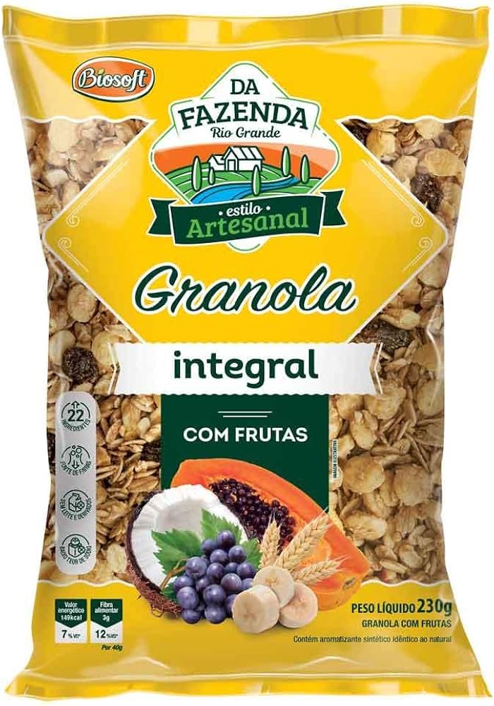Granola Integral 230g com Frutas Biosoft