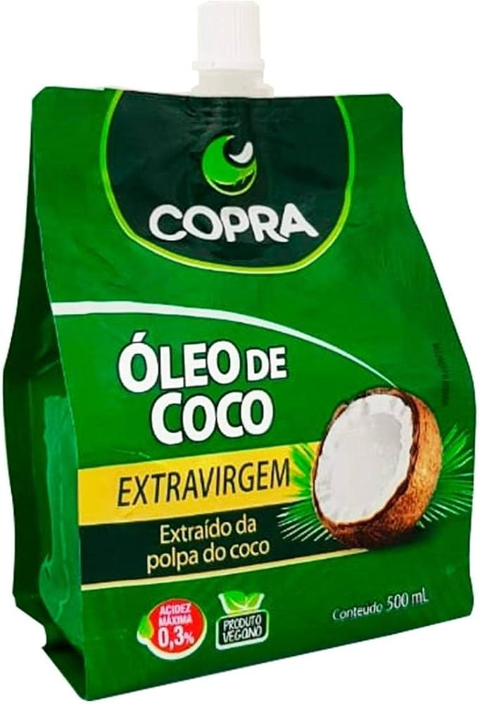 Oleo de coco extra virgem stand pouch 500ml