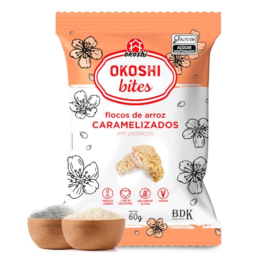 Bites Flocos de Arroz Vegano Tradicional sabor Caramelizado 60g | Hikage