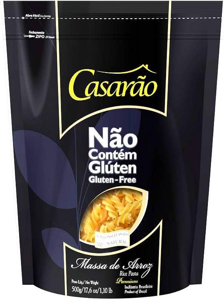 Macarrão de Arroz Fusili Sem Glúten Casarão 500g