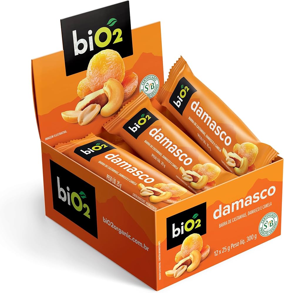 Barra De Castanhas e Frutas Nuts 12 unidades 25g Bio2