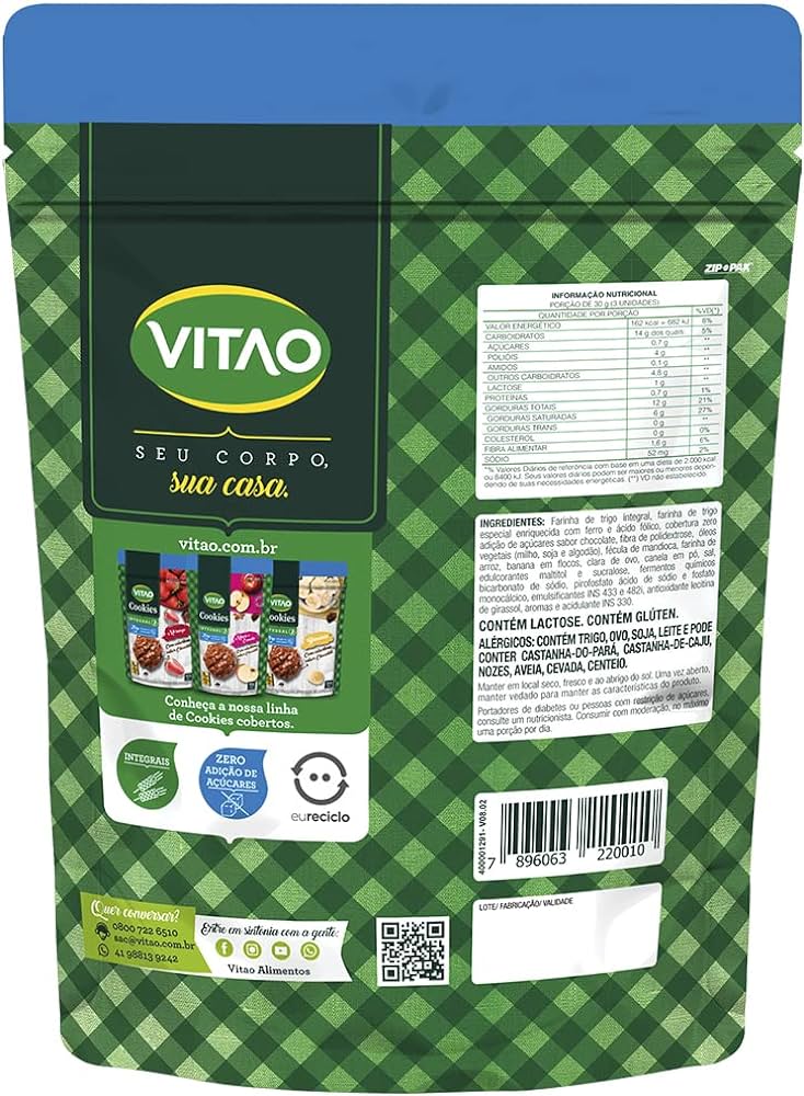 Cookies Zero Banana Vitao 150g