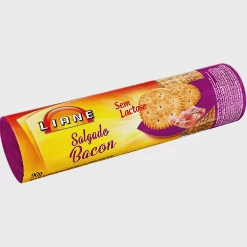 Biscoito Cracker Salgado Bacon 90g Liane