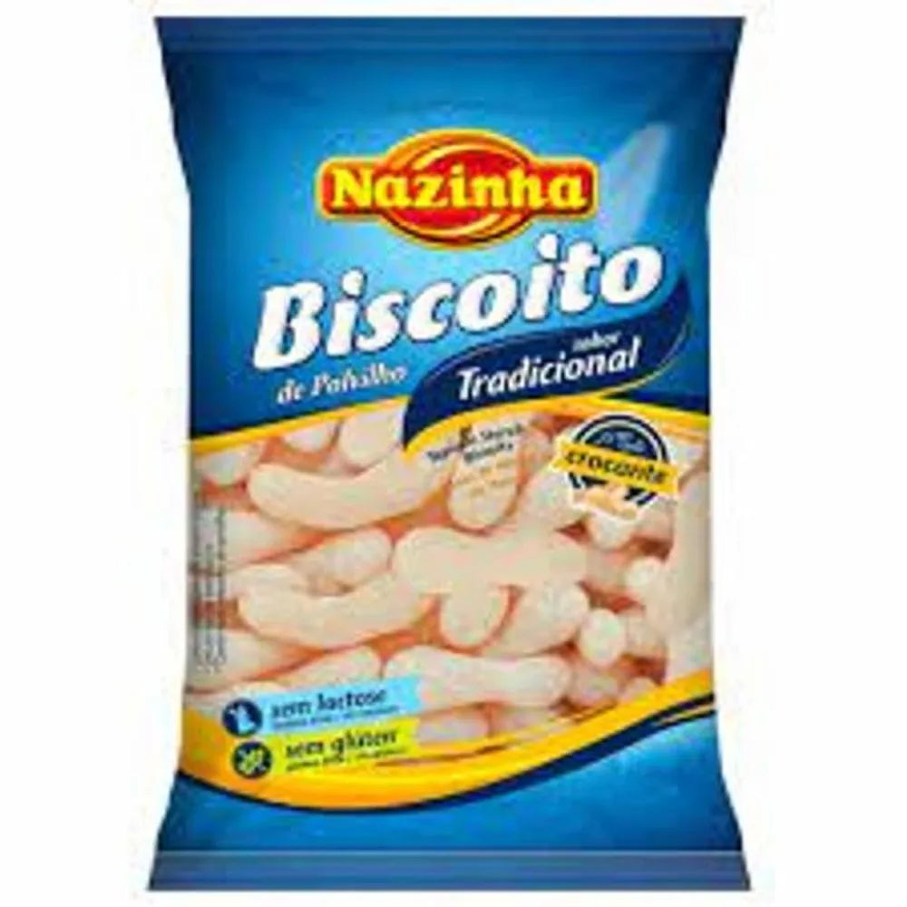Biscoito de polvilho tradicional sem lactose e sem glúten 70g | Nazinha