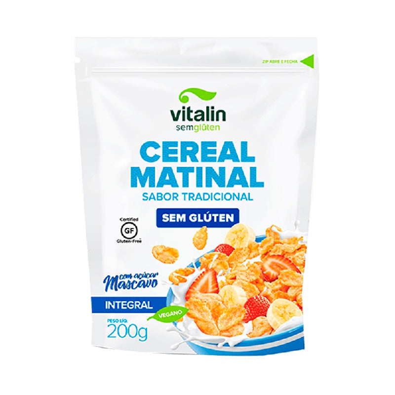Cereal Matinal Tradicional Integral S/Glúten 200g Vitalin