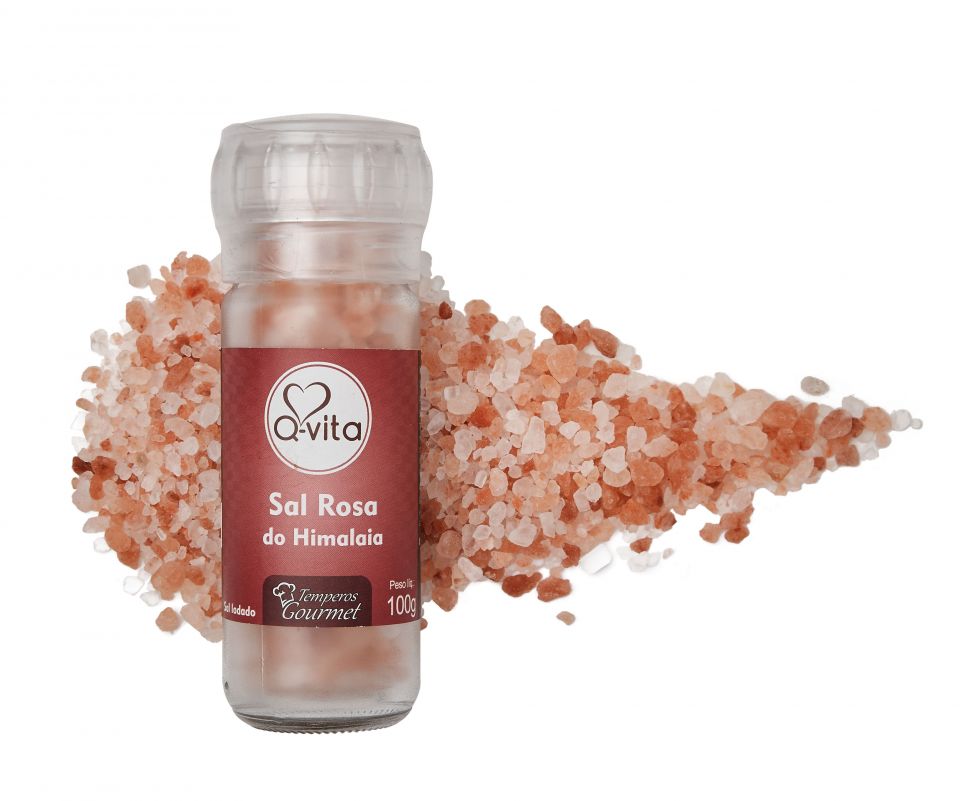Sal Rosa Do Himalaia Com Moedor 100g
