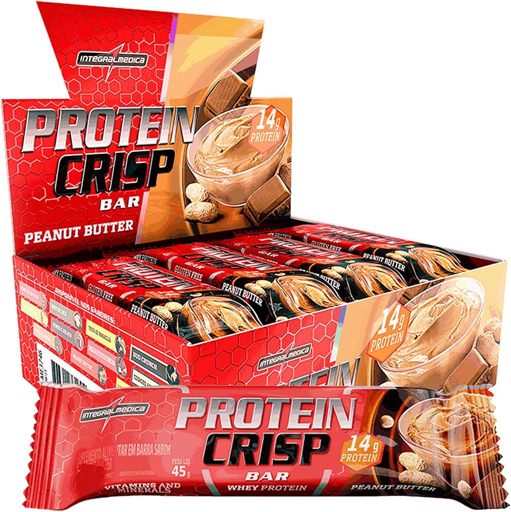 PROTEIN CRISP BAR 12X45G PEANUT BUTTER