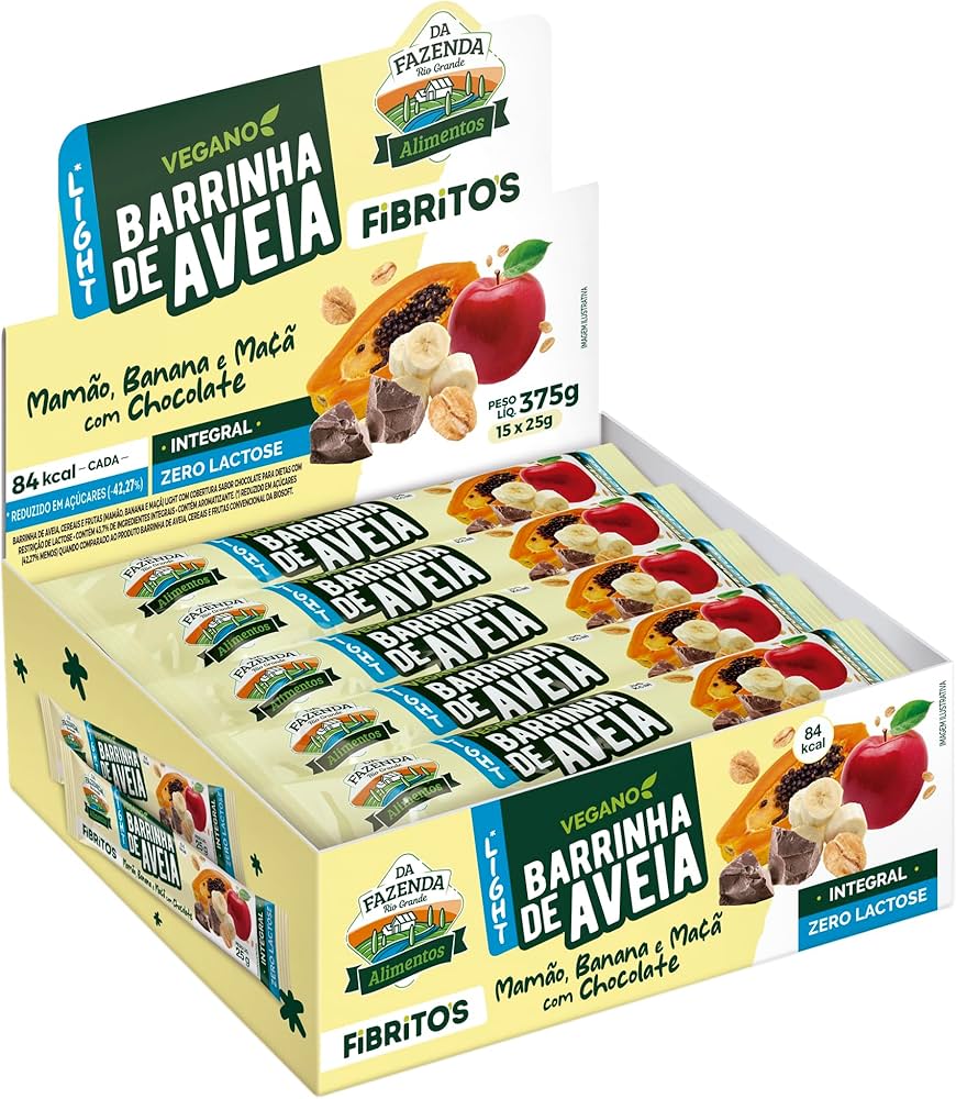 BAR.DE AVEIA VEG.INT.ZERO LAC.LIGHT 15X25G MAM/BAN/MACA/CHOC