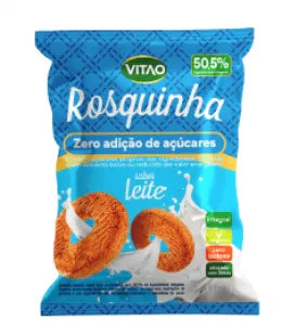 Rosquinha Integral Vegana Zero Açúcar 110g sabor Leite | Vitao
