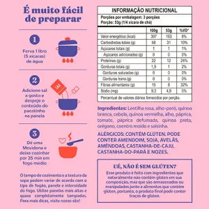 Sopa Sem Glúten 160g - Lentilha Rosa e Páprica Defumada