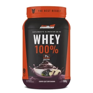 Whey 100% Pote 900g Açaí Com Banana - New Millen