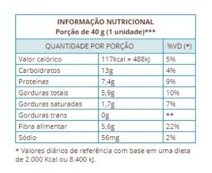 Bolinho Integral Castanha do Pará S/Açúcar 12 unidades 40g Suavipan