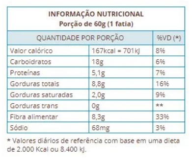 Bolo Integral Maçã Zero Açúcar 250g Suavipan