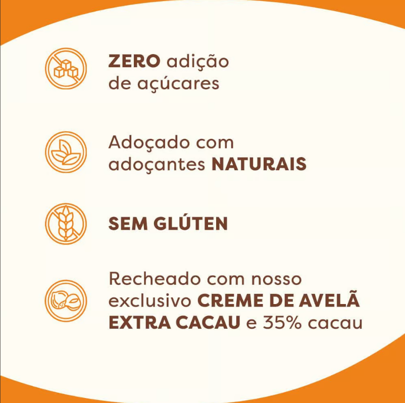 Bombom Chocolate C/Creme Extra Cacau Zero Açúcar 18 unidades 12g Flormel