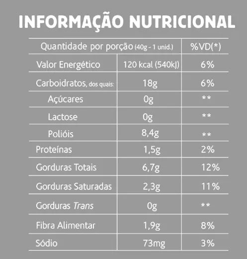 Bolinho Banana C/Canela e Chia S/Açúcar, Lactose e Glúten 10 unidades 40g Belive