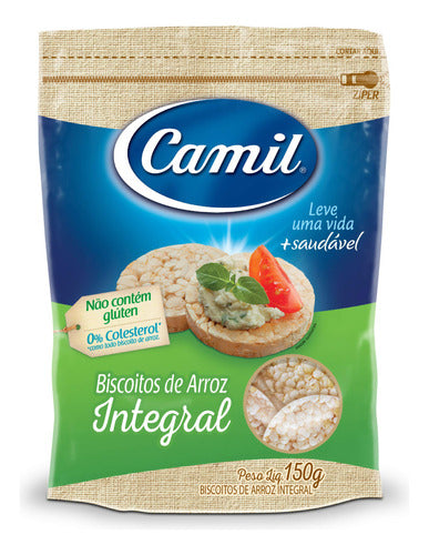 Biscoito de Arroz Integral 150g Camil