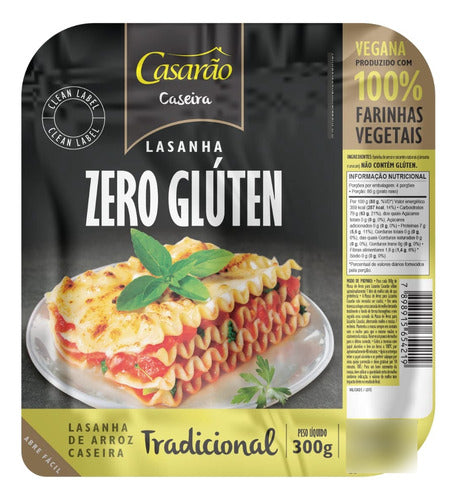 Lasanha Vegana Tradicional 300g - Casarao
