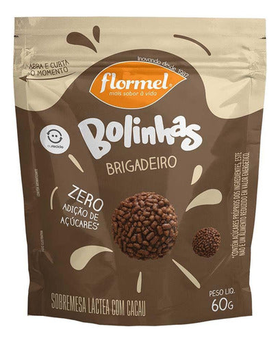 Bolinhas de Brigadeiro S/Açúcar Pouch 60g Flormel
