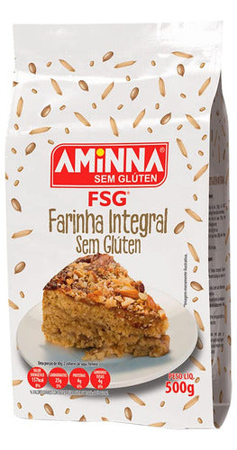 Farinha Fsg® Integral Sem Glúten Sem Lactose Aminna 500g