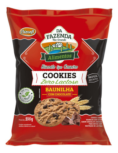 Cookies Baunilha C/Chocolate 100g Biosoft