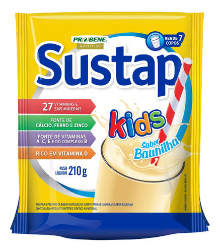Sustap Kids Sáchê 210g - Baunilha - Probene