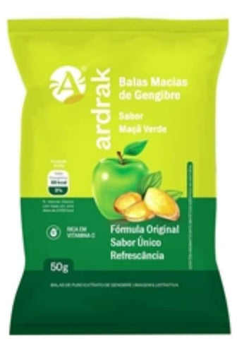 Balas De Gengibre Maca Verde 50g Ardrak