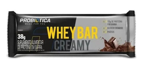 Whey Bar Creamy - Probiotica Sabor:chocolate