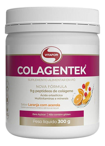Colagentek Pote Com 300g - Laranja C/ Acerola Vitafor
