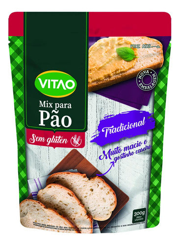 Mix Para Pão Sem Glúten 300g Tradicional